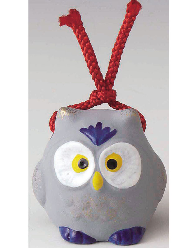 楽天市場】開運福鈴！ 土鈴招福梟(ふくろう) 色：茶色 サイズ