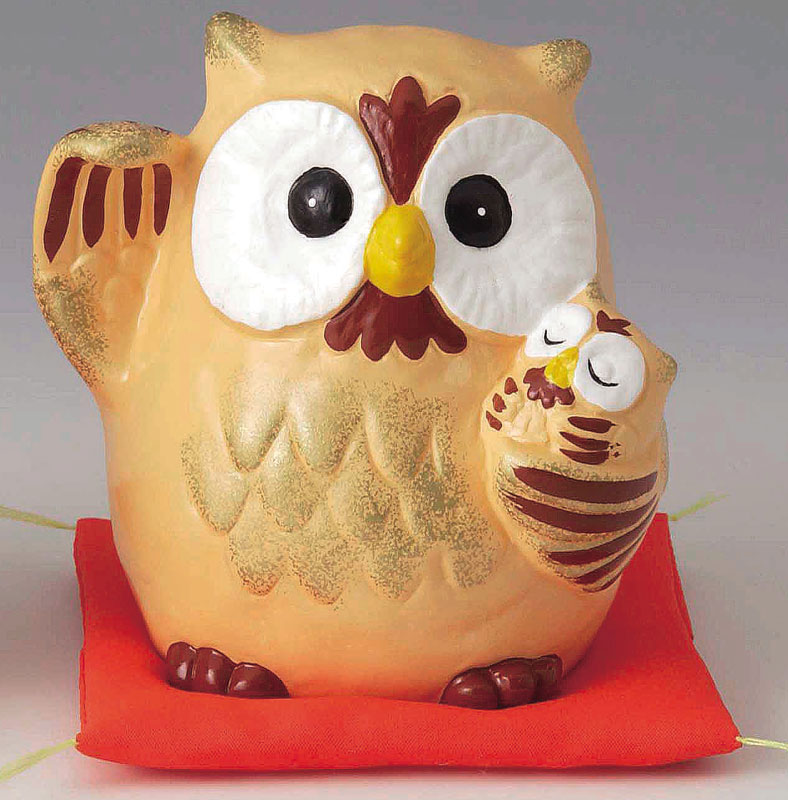 楽天市場】金運を呼ぶ うんちくふくろう貯金箱 ふくろう フクロウ 梟