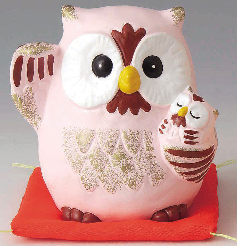 楽天市場】金運を呼ぶ うんちくふくろう貯金箱 ふくろう フクロウ 梟