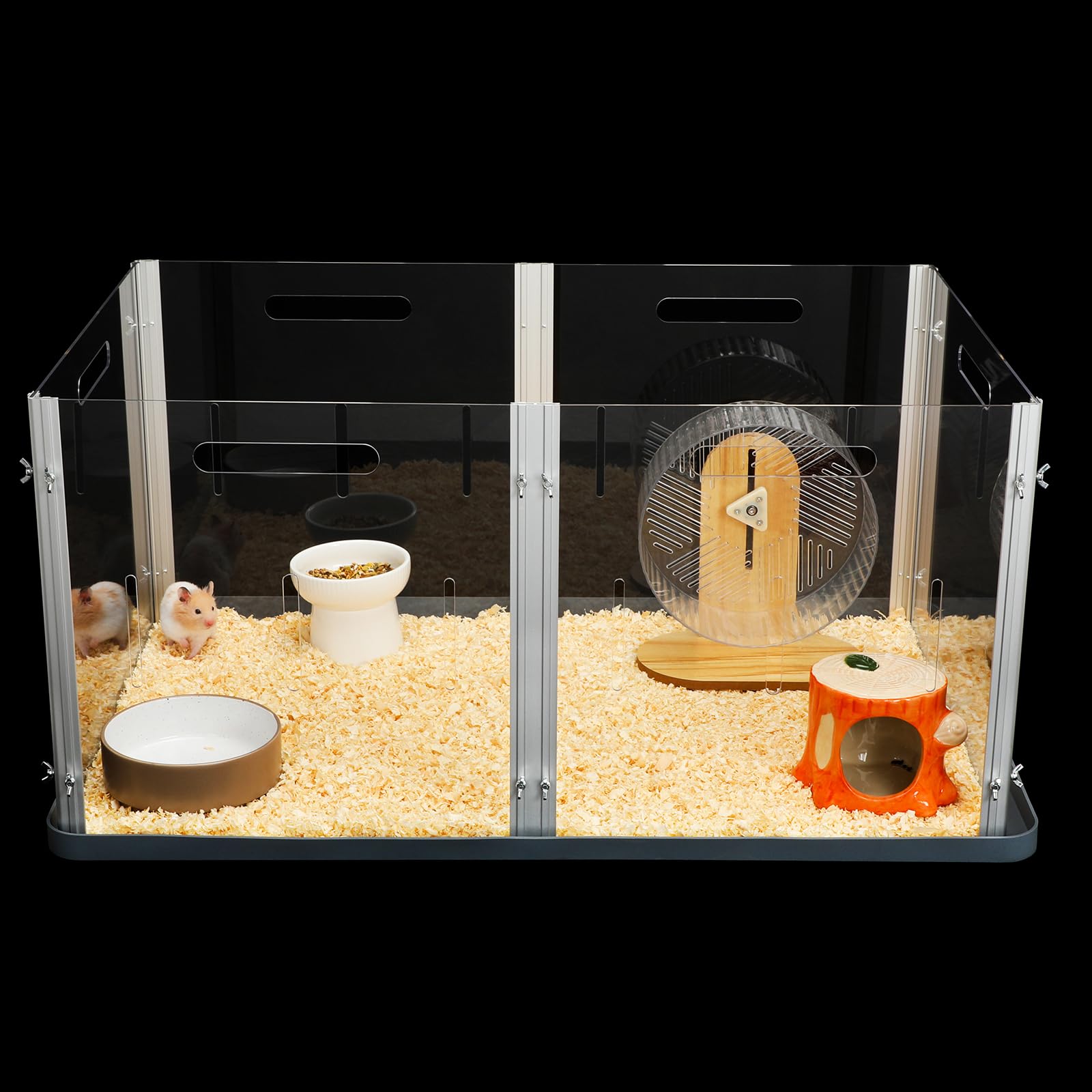 楽天市場】Ruexueの大型ハムスターケージ、ハムスターの二階建て大別荘