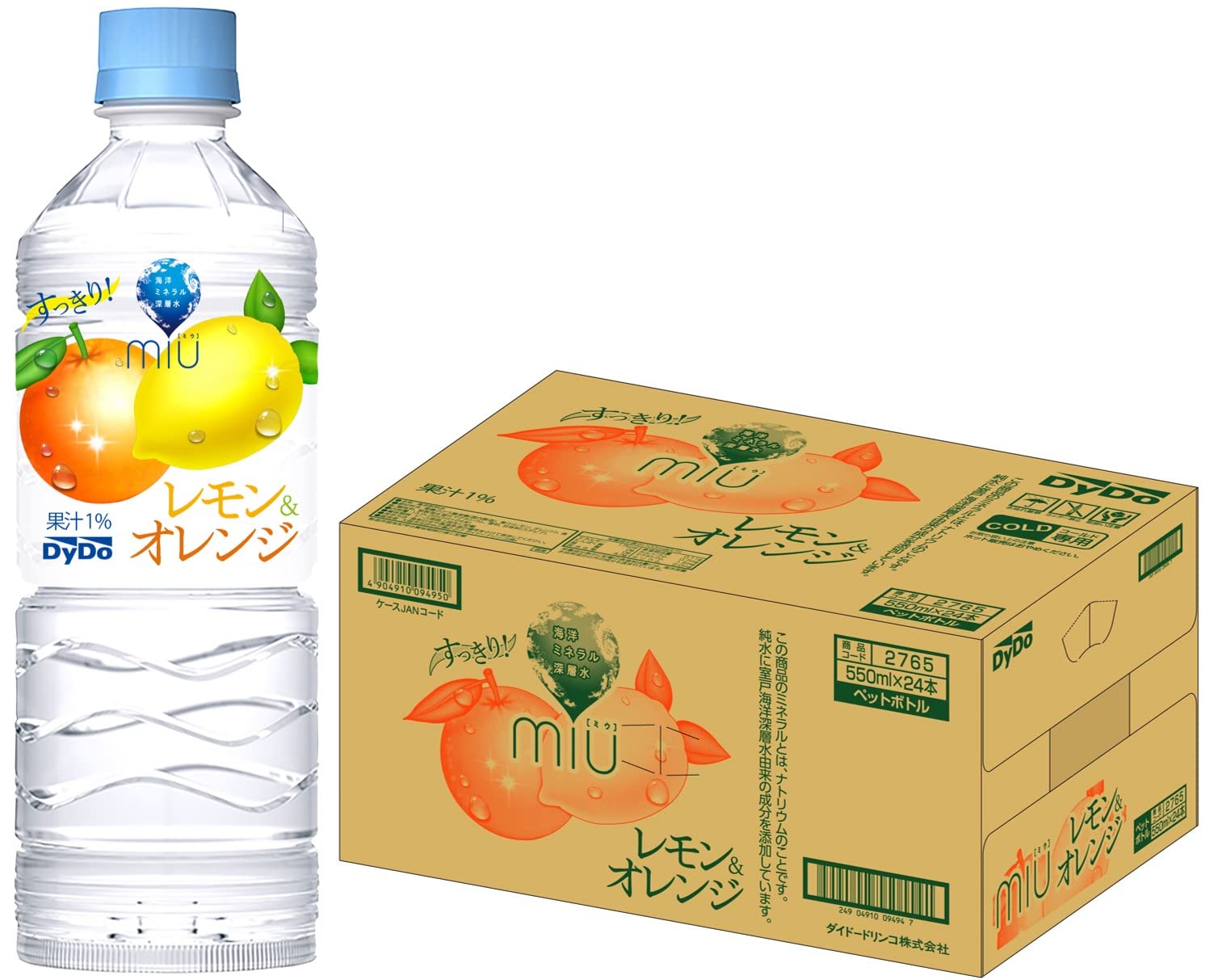 楽天市場】500ml よりお得 ダイドー miu ミウ レモン＆オレンジ