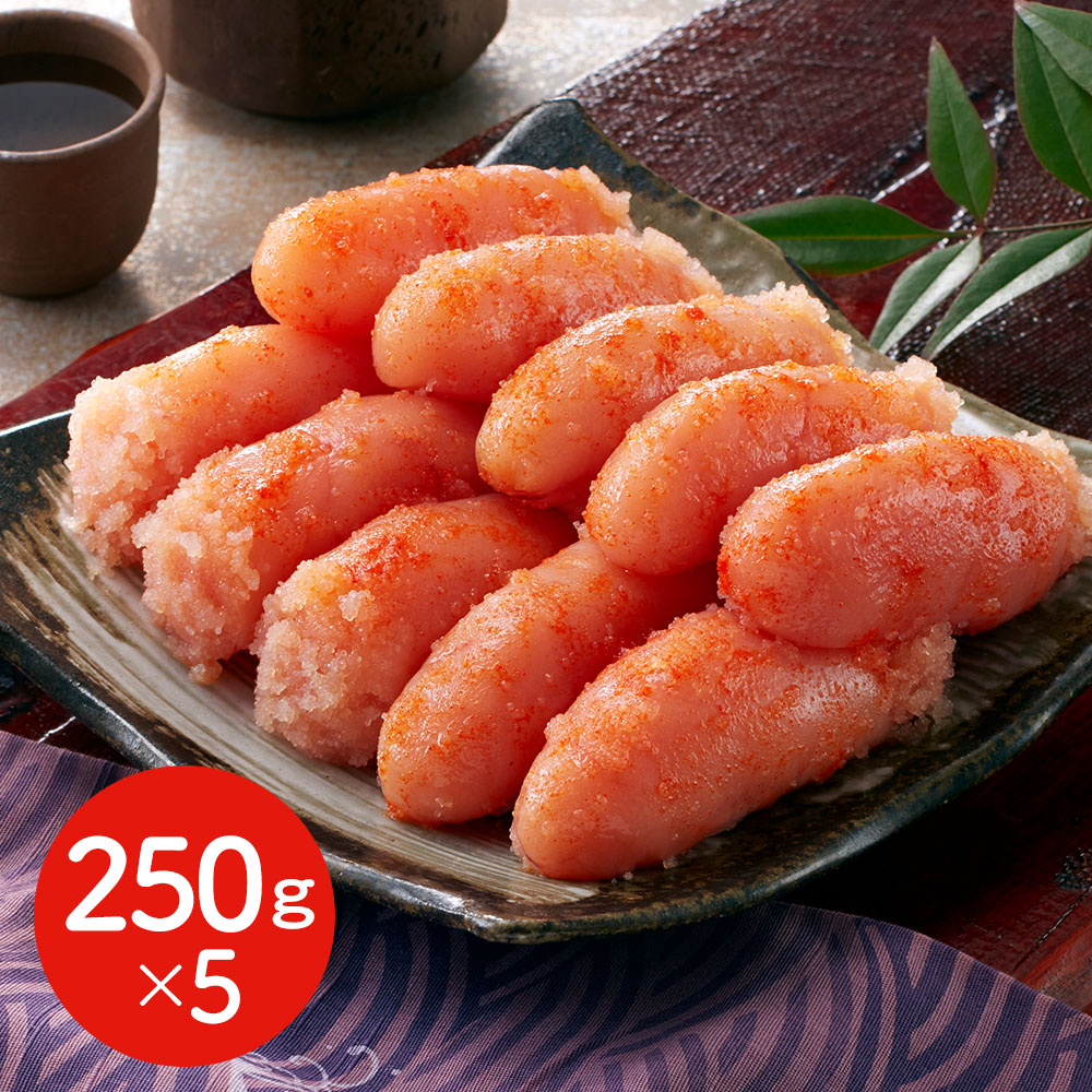 辛子明太子 切子 250g×5 / めんたいこ 訳あり 送料