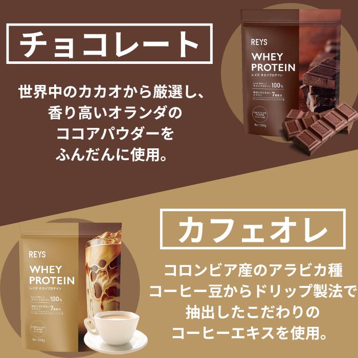 REYS レイズ ホエイ プロテイン 1kg 国内製造 ビタミン7種配合 WPC