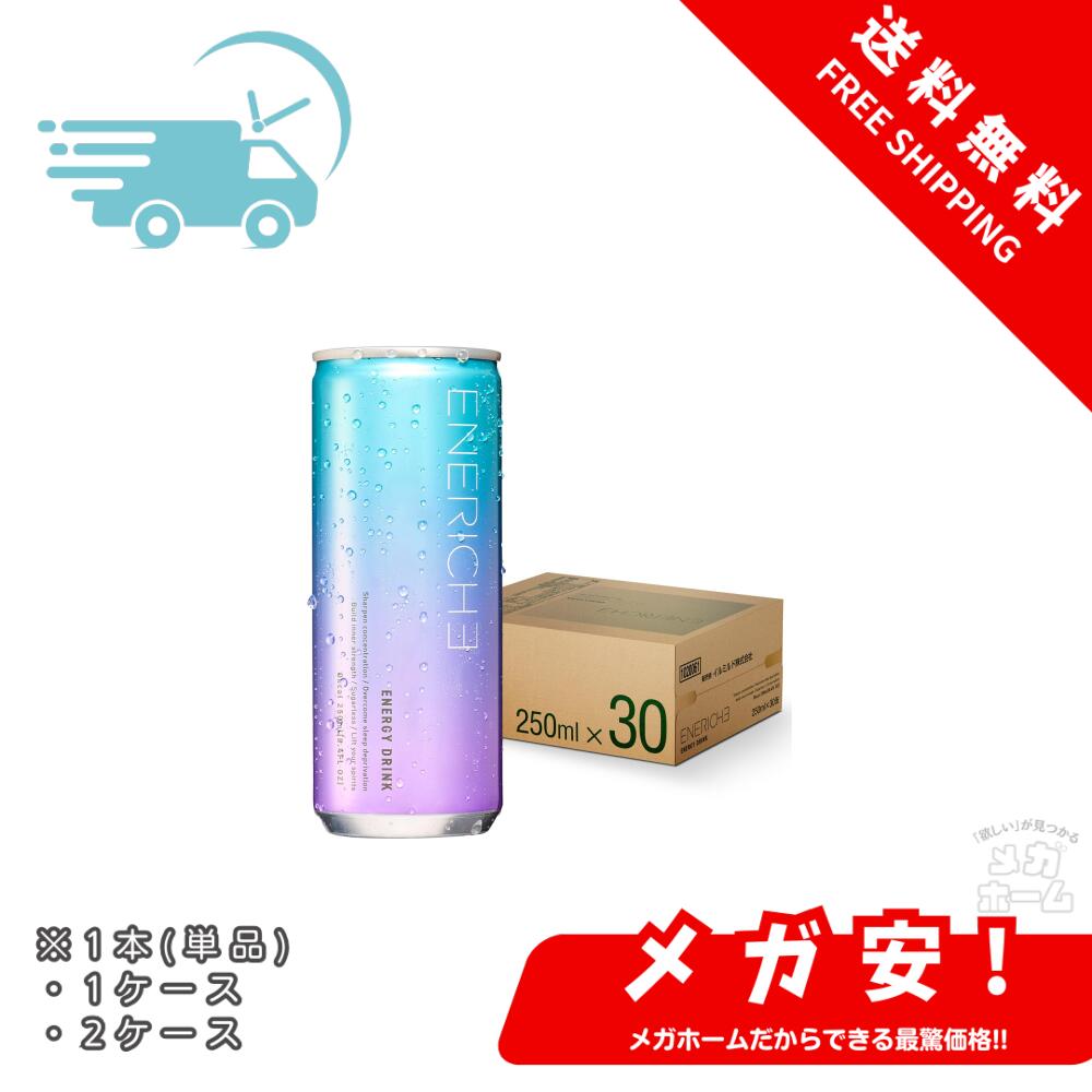 ENERICHE (エネリッシュ) エナジードリンク ゼロカロリー カフェイン GABA アルギニン 250ml 1本/1ケース/2ケース