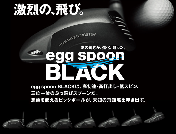 Egg spoon BLACK (エッグスプーンブラック) 3000本限定品 PRGR