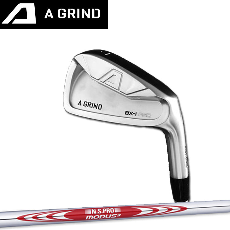 【A GRIND/A噛みくだく】A GRIND BX-I PRO FORGED IRON アイアン６本仕掛ける（＃５～９、PW）N.S.PRO MODUS3 TOUR 115 モーダス3 周遊旅行１１５ スチール写真立て坑