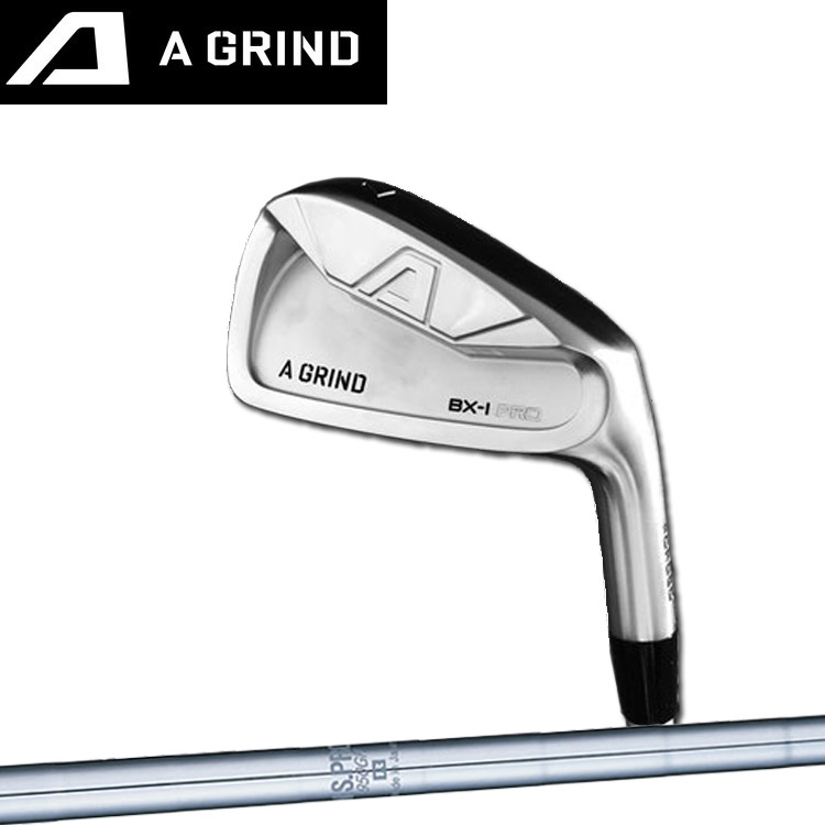 【A GRIND/A噛みしだく】A GRIND BX-I PRO FORGED IRON アイアン６本書き割り（＃５～９、PW）N.S.PRO950GH スチール写真矢がら