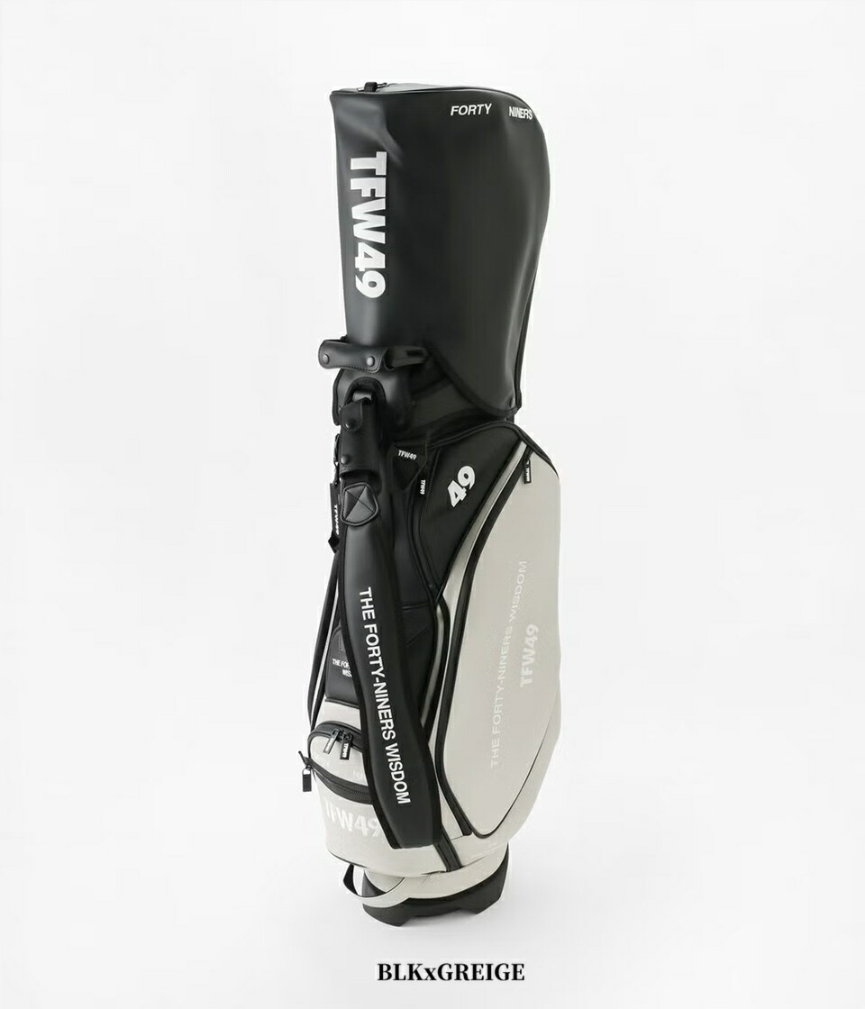 【TFW49 /ティーエフダブリューフォーティーナイン】T132610004なめし革 スタンドキャディバッグLEATER CADDIE BAG