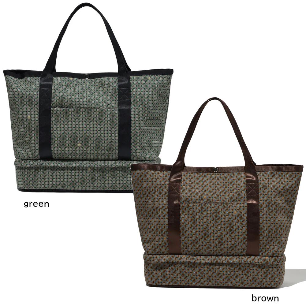 【GreenEdge Monkeys/グリーンエッジ モンキーズ】60357301Jacquard tote bag トートバッグ シューズ収納可能|スズキゴルフオンライン