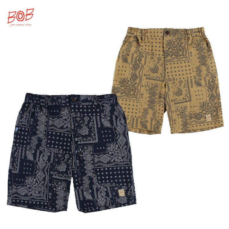 【BOB/ボブ】メンズ　BOB SPORTS LINE プリントショートパンツ074833302｜スズキゴルフオンライン