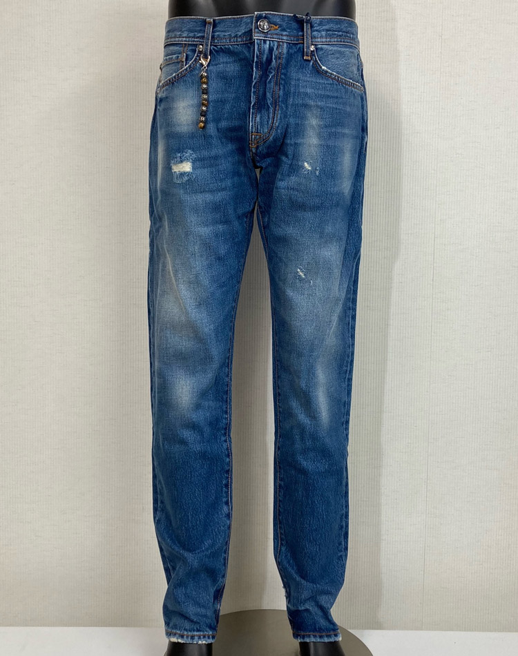 【ロイ ロジャース・ROYROGER\u0027S】メンズ ダメージデニムパンツ 大きさ：３３in071494476【レギュラー相応う】