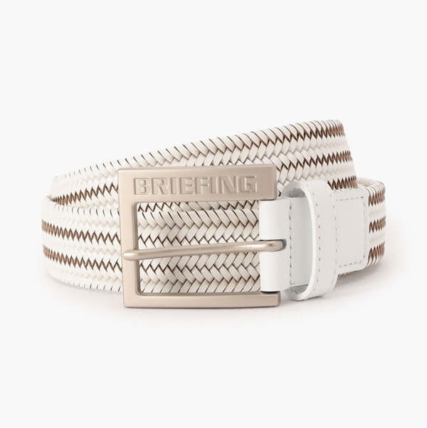 【BRIEFING/ブリーフィング】BRG261ME0MEN’S SQUARE BUCKLE LEATHER MESH BELTメッシュ 胴締め