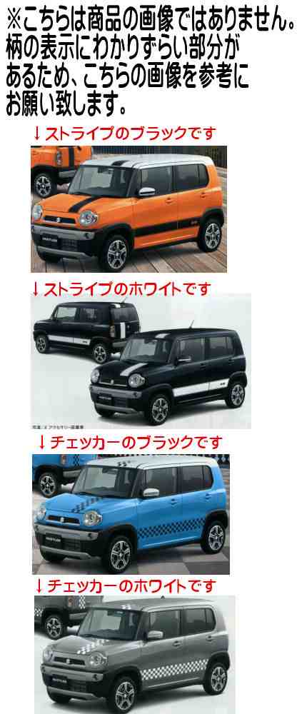 パネル 純正スズキ【ハスラー】サイドデカール チェッカー - 通販 