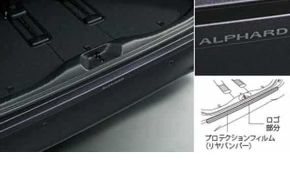 『アルファード』 純正 GGH30W プロテクションフィルム リヤバンパー パーツ トヨタ純正部品 alphard オプション アクセサリー 用品|株式会社 スズキモータース