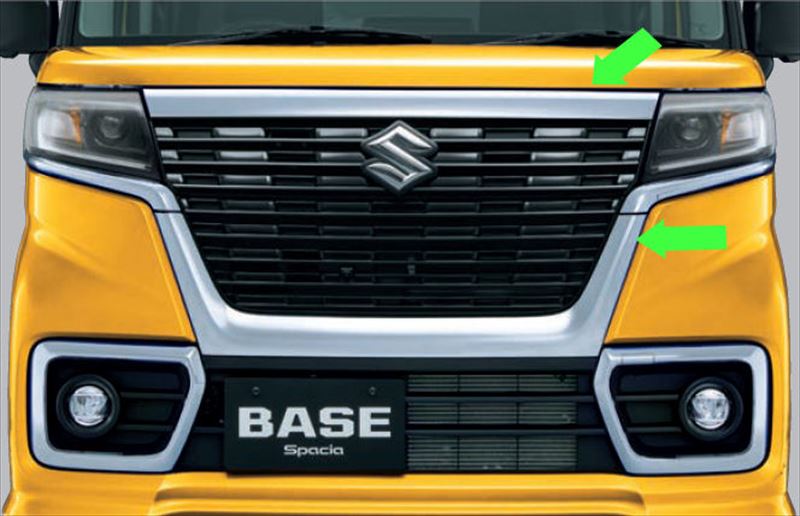 スペーシア　カスタム　アクセサリー　グリル 楽天市場】スズキ 新型スペーシア アクセサリー（グリル｜外装