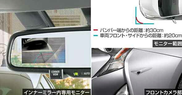 プリウス パーツ コーナービューカメラ＆モニターのモニターのみ※本体とアウターベゼルは別売り 『トヨタ純正部品』 AHXHB(T) AHXHB AHXGB(T) AHXGB AHXEB(T) AHXEB AHXBB オプション アクセサリー 用品 純正 ｜株式会社　スズキモータース