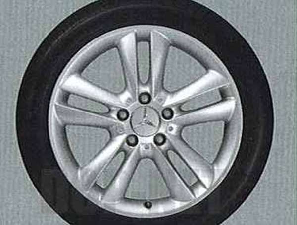CLKクラス 5ツインスポークのフロント / リア用の7.5J×17ET36225 / 45R17 ベンツ純正部品 CLKクラス パーツ c209 a209 パーツ 純正 ベンツ ベンツ純正 ベンツ 部品 オプション 30,805円
