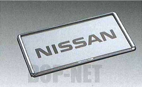 『ノート』 純正 E11 ZE11 NE1 ナンバープレートリム パーツ 日産純正部品 NOTE オプション アクセサリー 用品