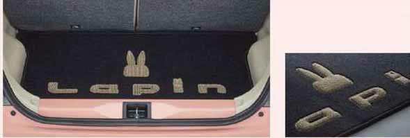 HE22S ラパンショコラ 純正OPラゲッジマット(立体うさぎマーク生地）&フロアマットセット