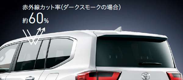 『ランドクルーザー300』 純正 FJA300W VJA300W MODELLISTA IR（赤外線）カットフィルム パーツ トヨタ純正部品 日除け カーフィルム オプション アクセサリー 用品