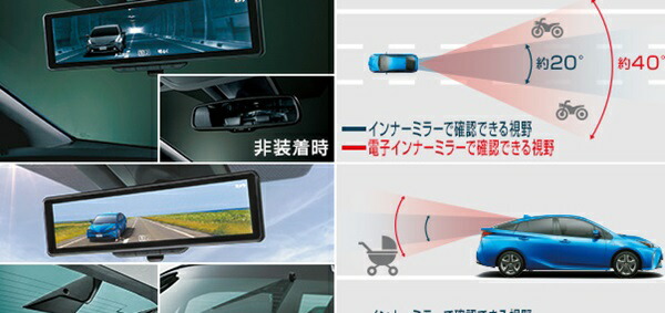 『プリウス』 純正 ZVW51 ZVW55 電子インナーミラー パーツ トヨタ純正部品 ルームミラー オプション アクセサリー 用品|株式会社 スズキモータース