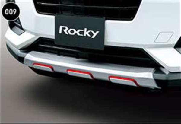 『ロッキー』 純正 A202S A201S A210S PowerFul フロントアンダーガーニッシュ（レッド加飾付） パーツ ダイハツ純正部品 フロントスポイラー エアロパーツ カスタム オプション アクセサリー 用品