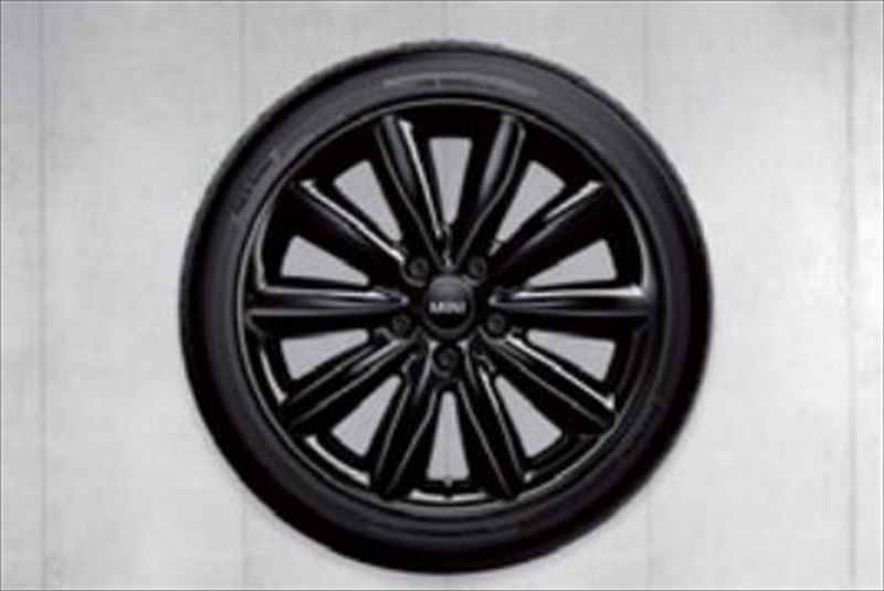 『MINI 3ドア MINI 5ドア』 純正 XU15MW コスモス・スポーク499 ブラック 7J×17 アロイ・ホイール ※１本より ※センターキャップ、エアバルブ別売 パーツ MINI純正部品 電球 照明 ライト オプション アクセサリー 用品