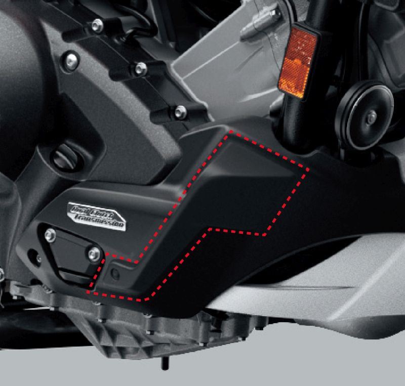 『NC750X』 純正 RH09 フットディフレクター(MT用) ※ブラック パーツ HONDA_2輪純正部品 オプション アクセサリー 用品