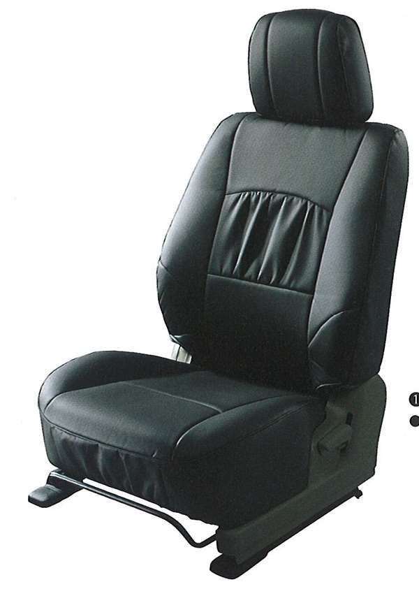 『パジェロ』 純正 V97 V93 シートカバー（本革調/ブラック） パーツ 三菱純正部品 座席カバー 汚れ シート保護 PAJERO オプション アクセサリー 用品