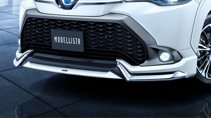 カローラクロス　MODELLISTA フロントスポイラー　メッキパーツ　左側 楽天市場】カローラクロス G1系 モデリスタ フロントスポイラー