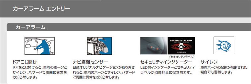 『SAKURA』 純正 B6AW カーアラーム エントリー パーツ 日産純正部品 オプション アクセサリー 用品