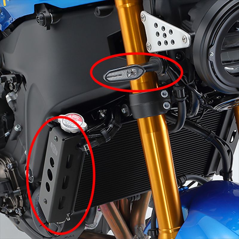 『XSR900』 RN80J N718E 社外品 アクティブ ラジエターサイドカバー/ウインカー移設キット YAMAHA パーツ オプション アクセサリー 用品