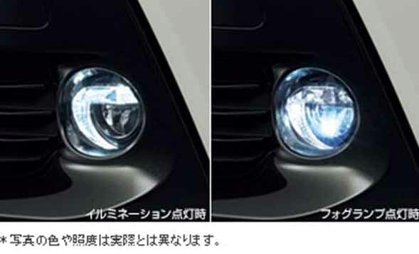 『プリウスα』 純正 ZVW41W ＬＥＤフォグランプ イルミネーション付（ホワイト） パーツ トヨタ純正部品 フォグライト 補助灯 霧灯 prius オプション アクセサリー 用品