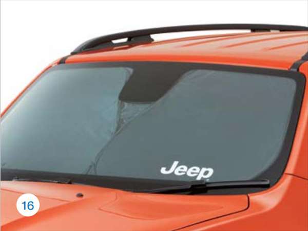 『レネゲード』 純正 BU14 BU24 フロントサンシェード パーツ Jeep純正部品 サンシェイド 日除け 目隠し オプション アクセサリー 用品