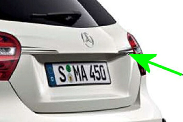 『A-Class B-Class CLA GLA 』 純正 5BA DBA CBA A-Class リアクロームトリム パーツ ベンツ純正部品 オプション アクセサリー 用品