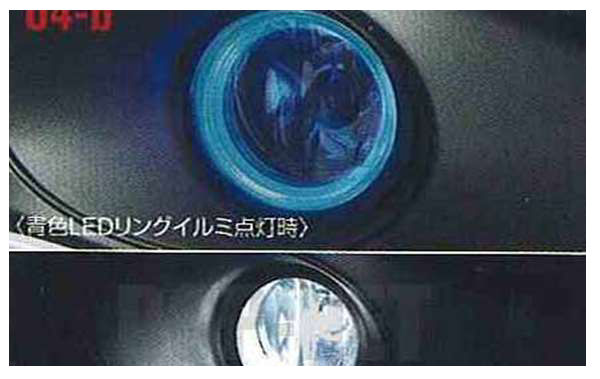 『ジューク』 純正 YF15 リングイルミフォグ 青色LEDリング照明付フォグランプ パーツ 日産純正部品 フォグライト 補助灯 霧灯 JUKE オプション アクセサリー 用品