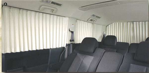 Suzuki Motors Delica Side Curtains Light Fabric Mitsubishi
