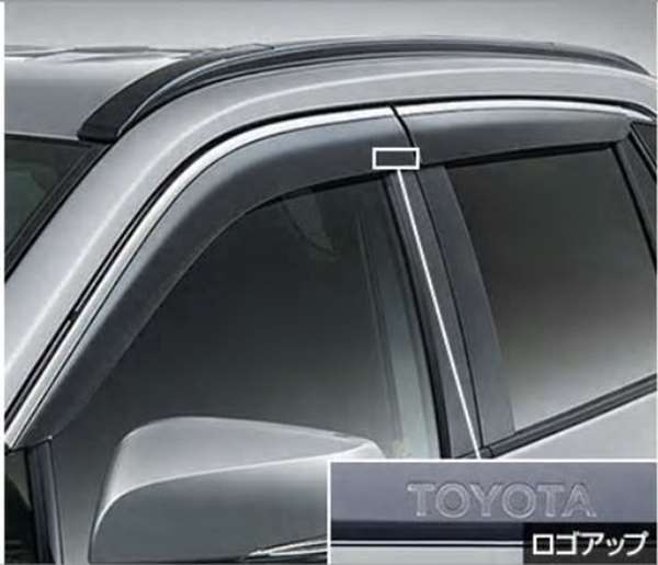 『RAV4 PHV』 純正 AXAP54 サイドバイザー（RVワイド）1台分 パーツ トヨタ純正部品 ドアバイザー 雨よけ 雨除け オプション アクセサリー 用品