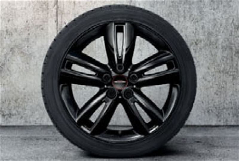 『コンバーチブル JCW』 純正 7BA トラック・スポーク501 ブラック 7J×17アロイ・ホイール ※１本からの販売 ※JCWセンターキャップ、エアバルブ別売 パーツ MINI純正部品 電球 照明 ライト オプション アクセサリー 用品