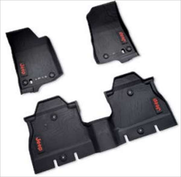純正 JTグラディエーター 4ドア ラバーフロアマット JEEPロゴ 純正 JTグラディエーター 4ドア ラバーフロアマット JEEPロゴ③ 未使用