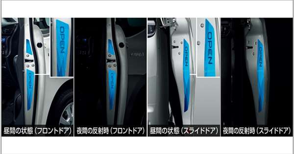『ヴォクシー』 純正 ZWR80W ZWR80G ZRR80W ZRR80G ZRR80G ZRR85G ドアリフレクションデカール パーツ トヨタ純正部品 ステッカー シール ワンポイント オプション アクセサリー 用品