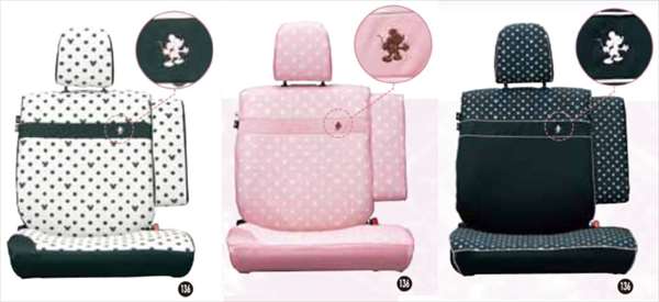【むらさきページ】ノア・ヴォクシー専用 カーシートカバー ミッキー Disney カーシートカバー カー用品 カーグッズ ディズニー