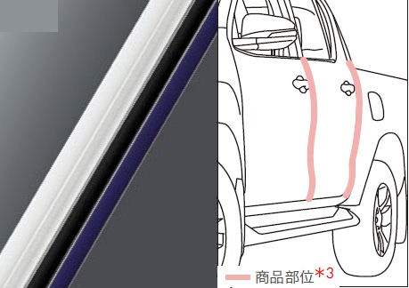 楽天市場】『ハイラックス』 純正 GUN125 ゲートプロテクター（サイド