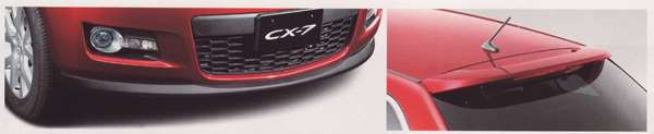 『CX-7』 純正 ER3P スポイラーセット(フロントスポイラー＋リアルーフスポイラー） パーツ マツダ純正部品 カスタム エアロパーツ オプション アクセサリー 用品