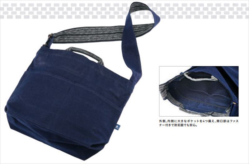 楽天市場】【スズキ純正】 鈴木式織機製 巾着ショルダーバッグ 紺色