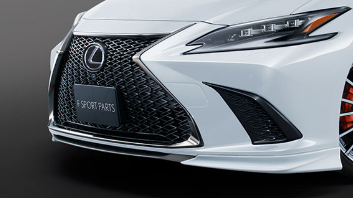 TRD フロントスポイラー グラファイトブラックガラスフレーク MS341-33008-C1 ES F SPORT用 トヨタ