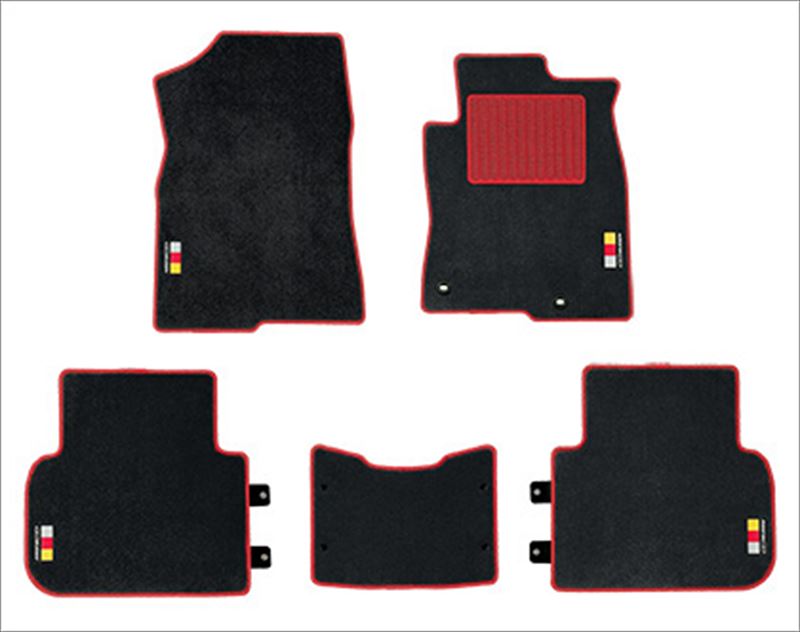 『シビック』 FL1 FL4 社外品 無限 スポーツマット ※ブラック×レッド ※1台分5枚セット ホンダ パーツ オプション アクセサリー 用品