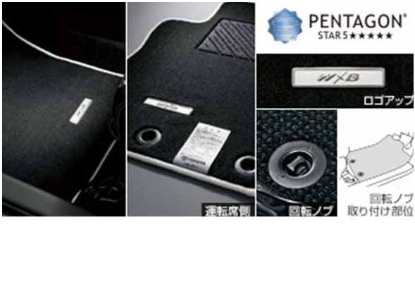 『カローラフィールダー』 純正 NKE155G NKE166G ZRE162 NRE161 NZE161 NZE164 フロアマット ＷＸＢ用 ブラック パーツ トヨタ純正部品 フロアカーペット カーマット カーペットマット fielder オプション アクセサリー 用品