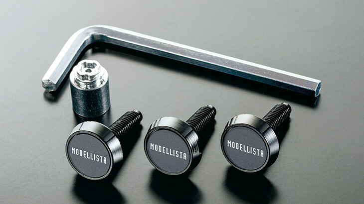 MODELLISTA セキュリティ付ナンバープレートボルト MSA10-00001 ヴェルファイア用 トヨタ