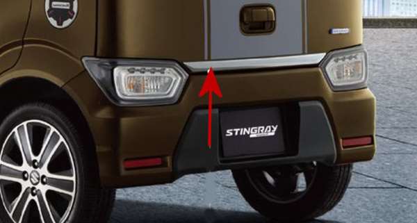 楽天市場】【スズキ純正】 メッキバックドアガーニッシュ ☆ワゴンR